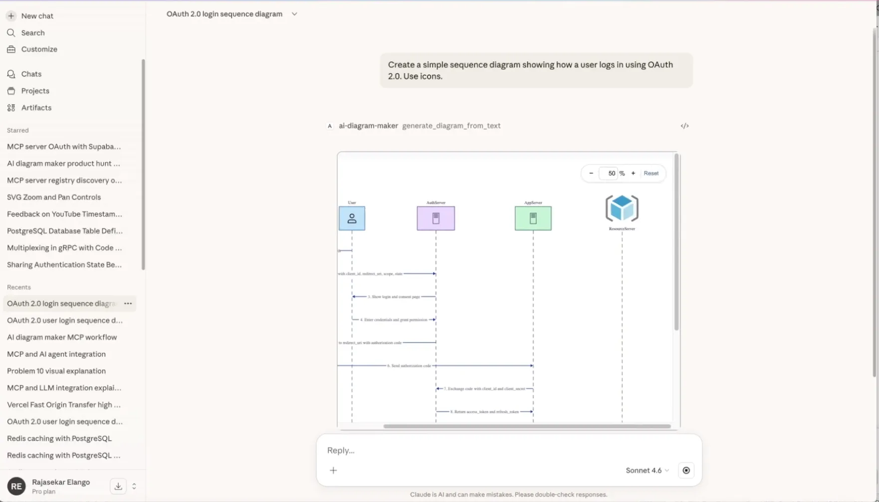 Generated diagram in Claude