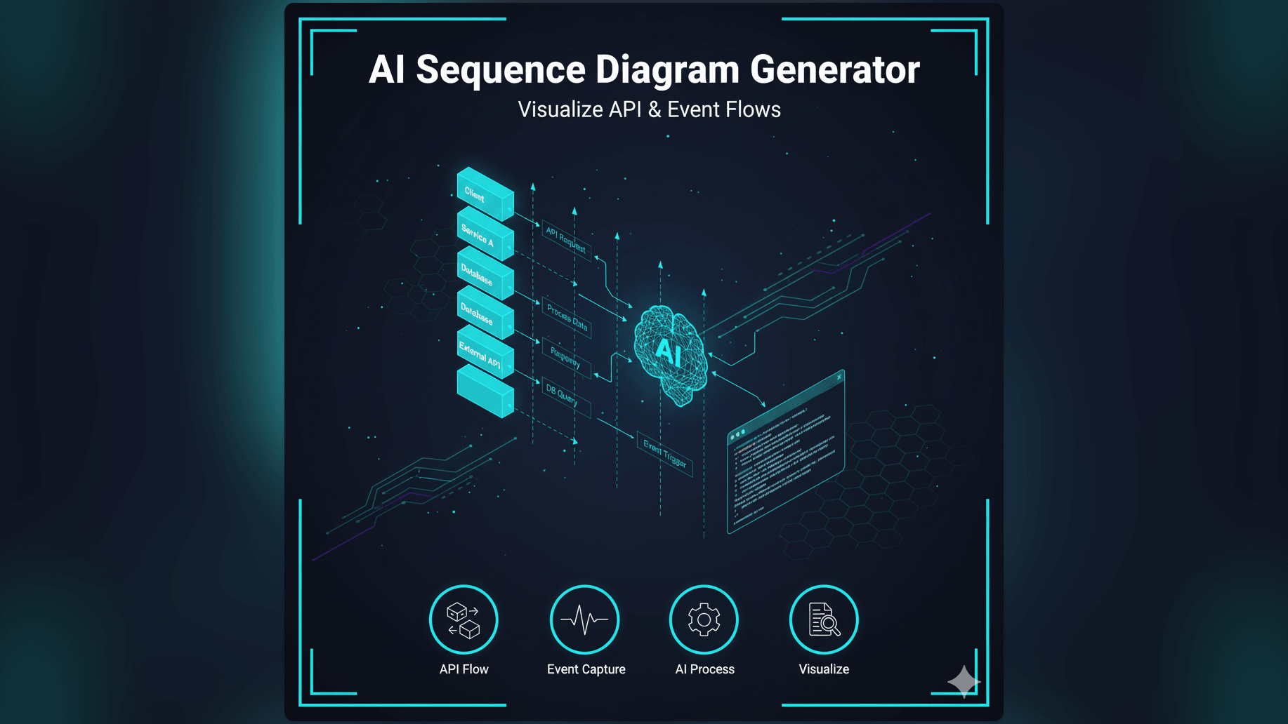 AI Sequence Diagram Generator: Visualize API & Event Flows