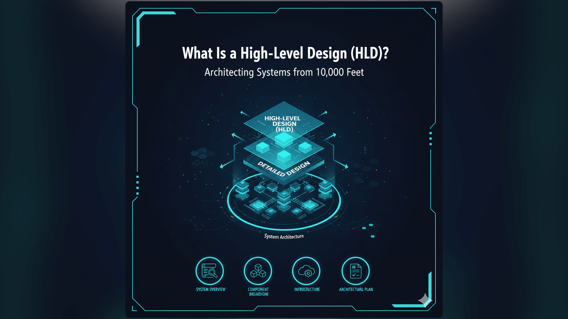 High-Level Design (HLD) provides the architectural overview of a system. Learn how HLDs map main components and interactions to guide software development and stakeholder communication.