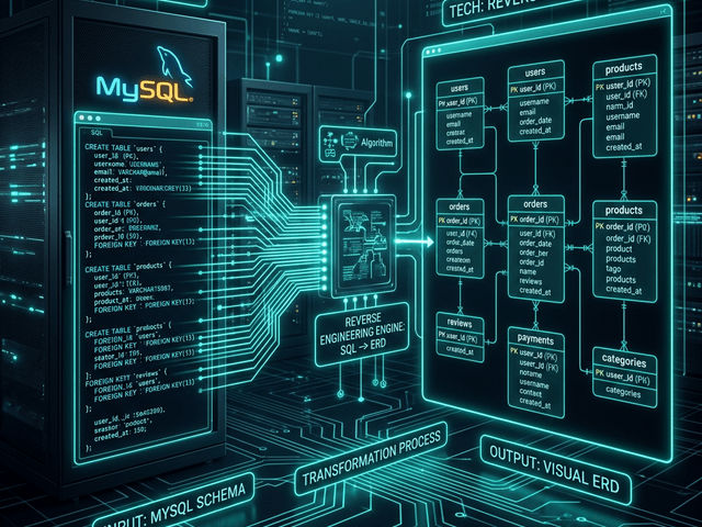 MySQL to ERD: Reverse Engineering Relational Schemas