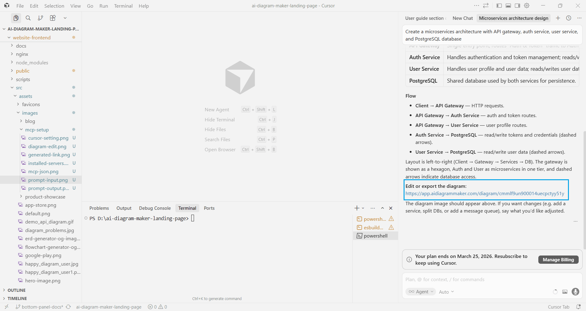 Opening diagram link in browser