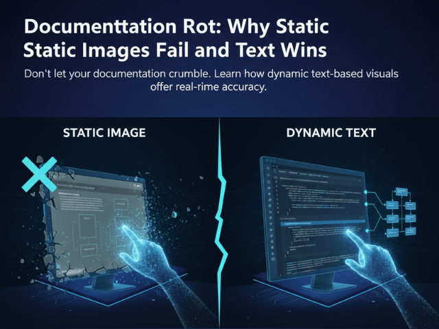 Documentation Rot: Why Static Images Fail and Text Wins