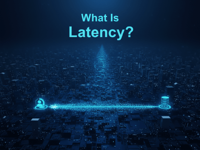 Latency is the time interval between a stimulation and a response in software, often measured in milliseconds, and is a critical factor in user experience and system performance.