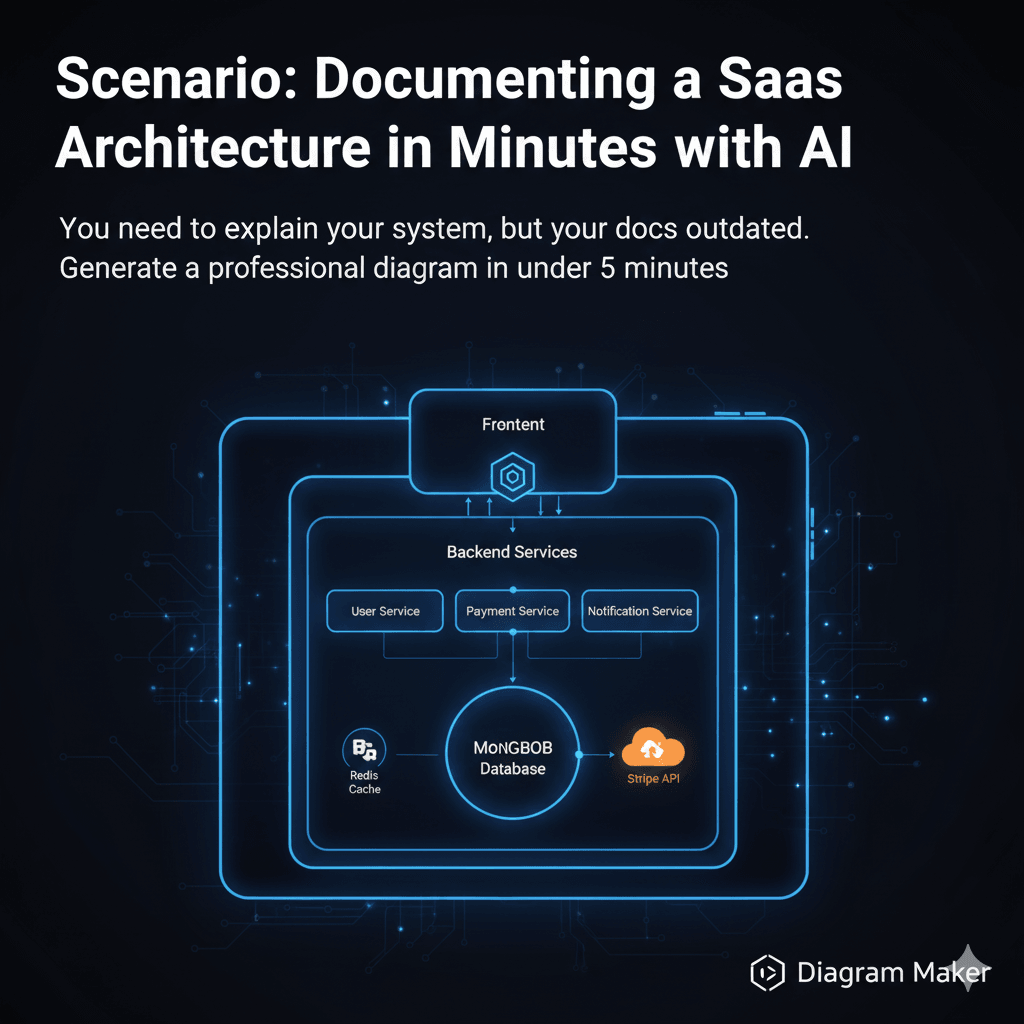 Documenting a SaaS Architecture in Minutes with AI Diagram Maker