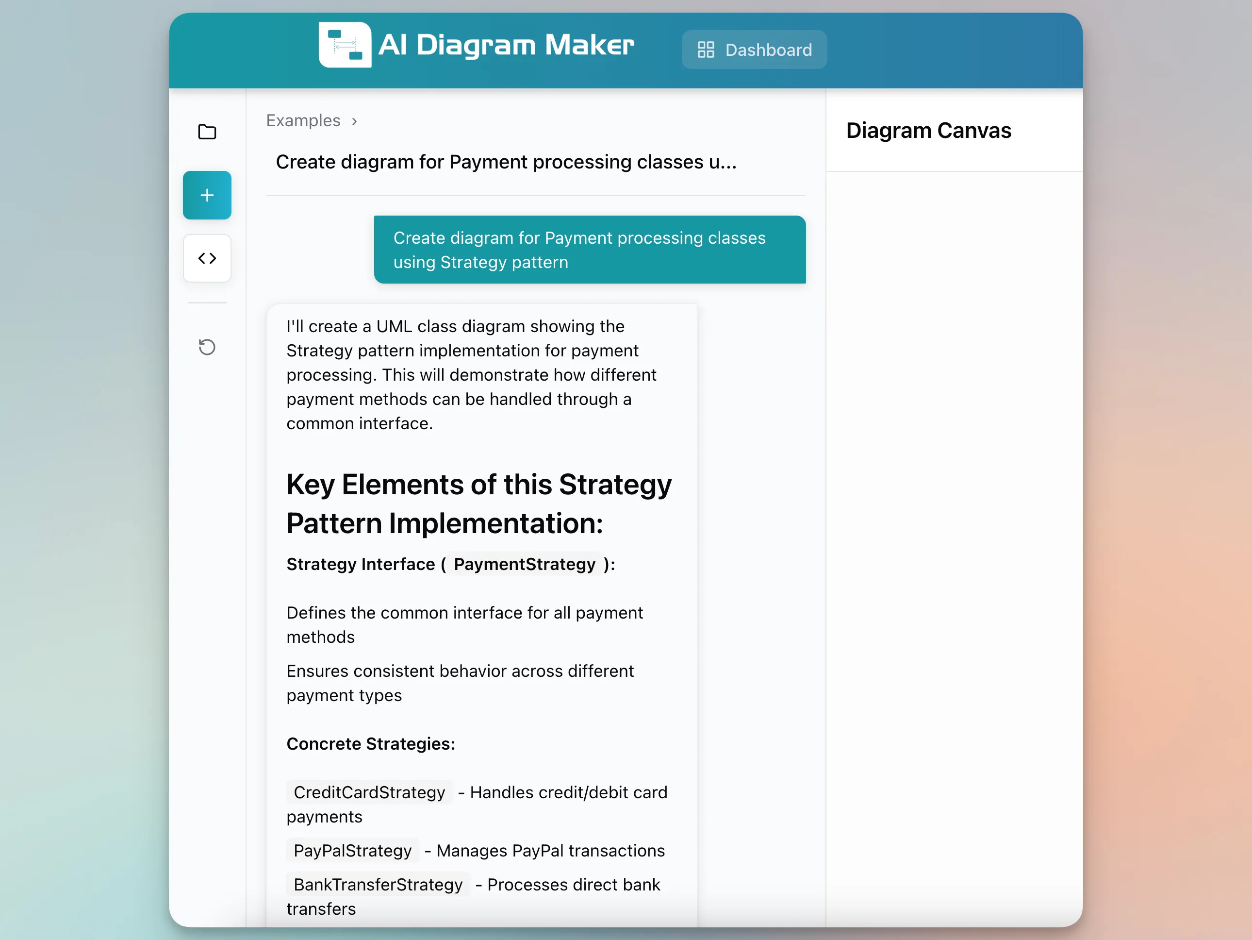 AI UML Generator with high-level prompt